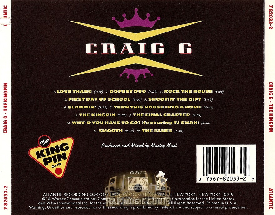 Craig G - The Kingpin: CD | Rap Music Guide Craig G - The Kingpin: CD | Rap Music Guide